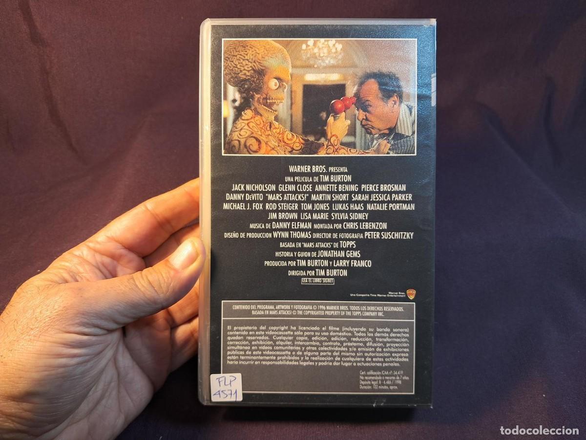 Cine: PELICULA - VHS &ndash; MARS ATTACKS (Mars Attacks!,1996),Tim Burton - Foto 7
