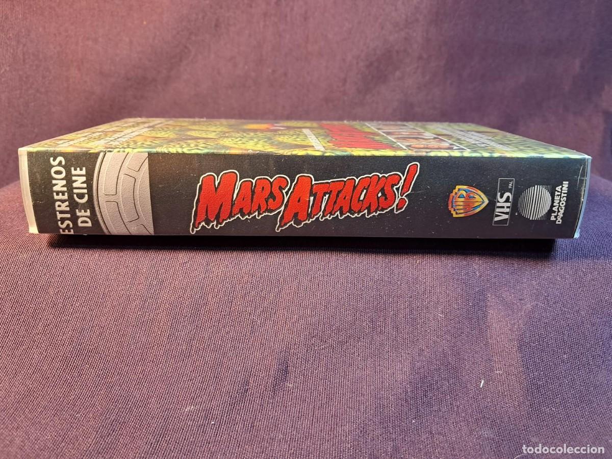 Cine: PELICULA - VHS &ndash; MARS ATTACKS (Mars Attacks!,1996),Tim Burton - Foto 8