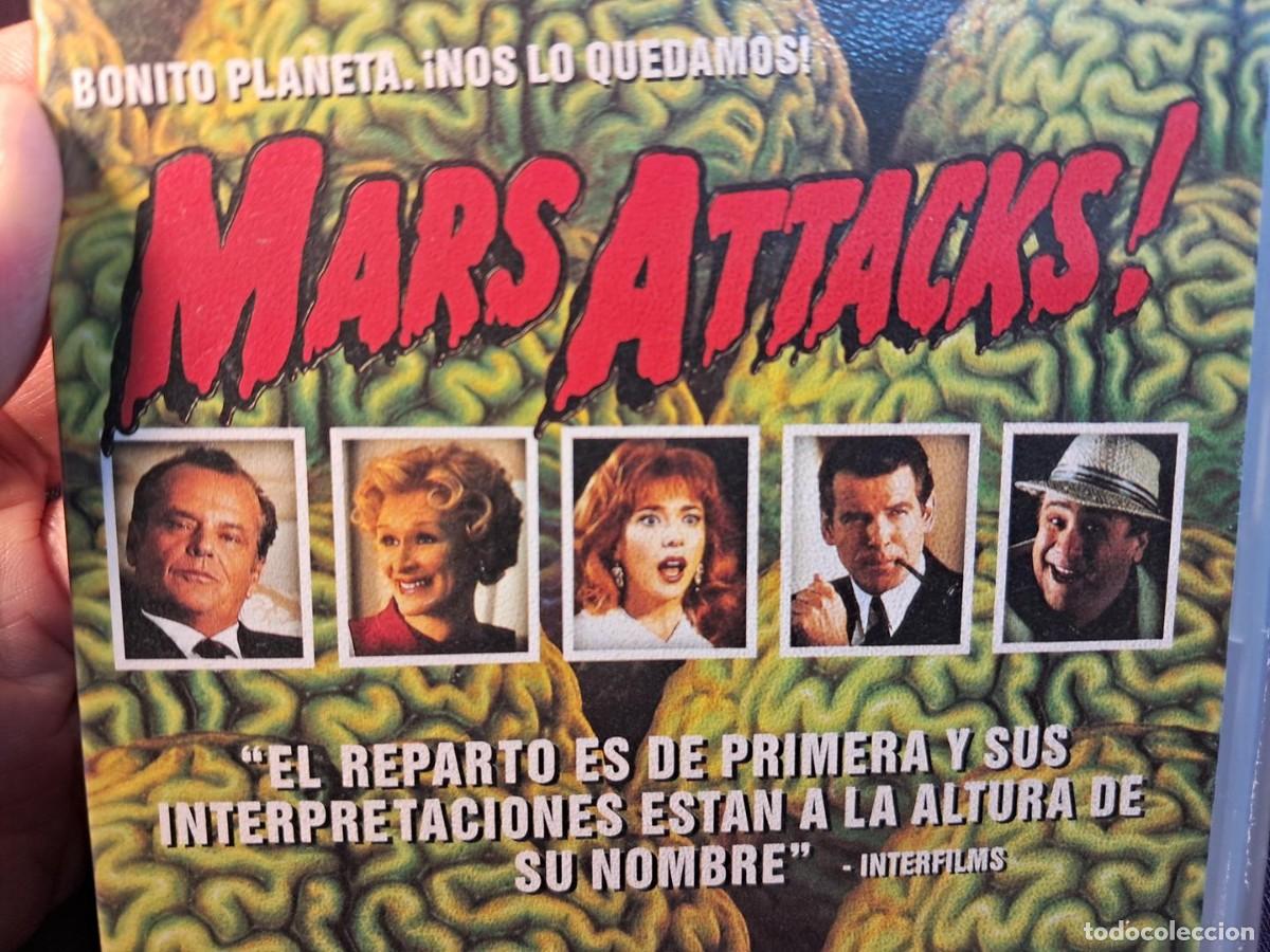 Cine: PELICULA - VHS &ndash; MARS ATTACKS (Mars Attacks!,1996),Tim Burton - Foto 12