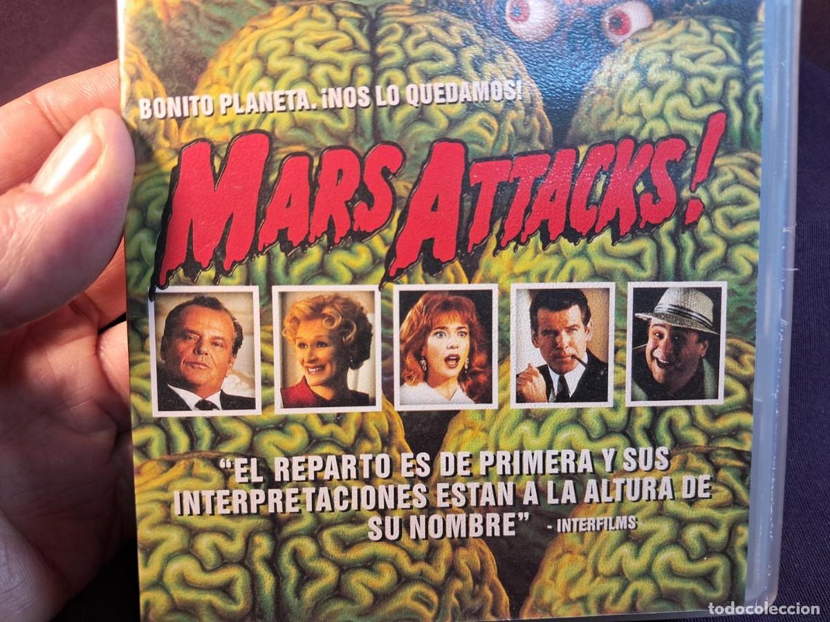 Cine: PELICULA - VHS &ndash; MARS ATTACKS (Mars Attacks!,1996),Tim Burton - Foto 13