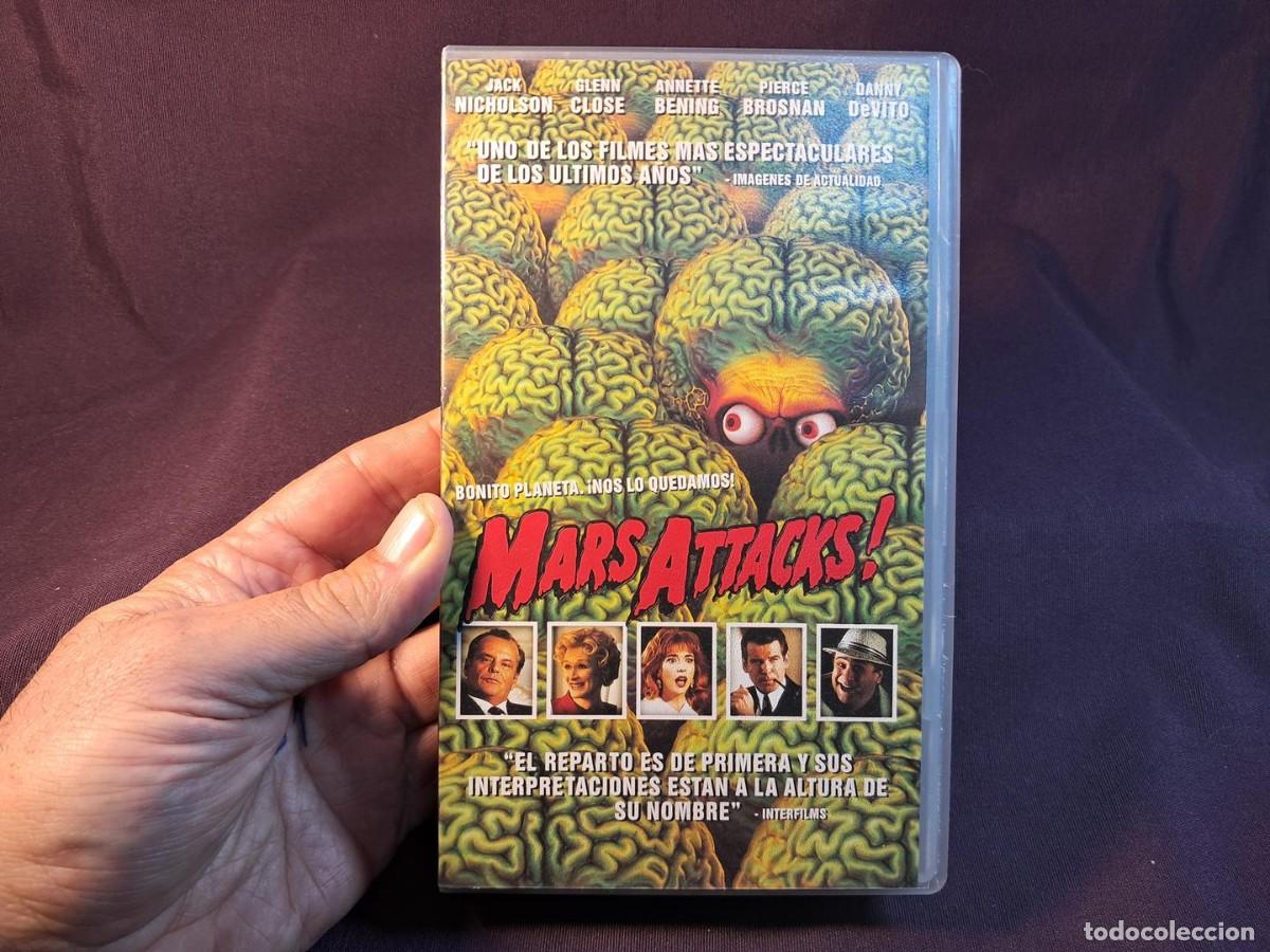 Cine: PELICULA - VHS &ndash; MARS ATTACKS (Mars Attacks!,1996),Tim Burton - Foto 16