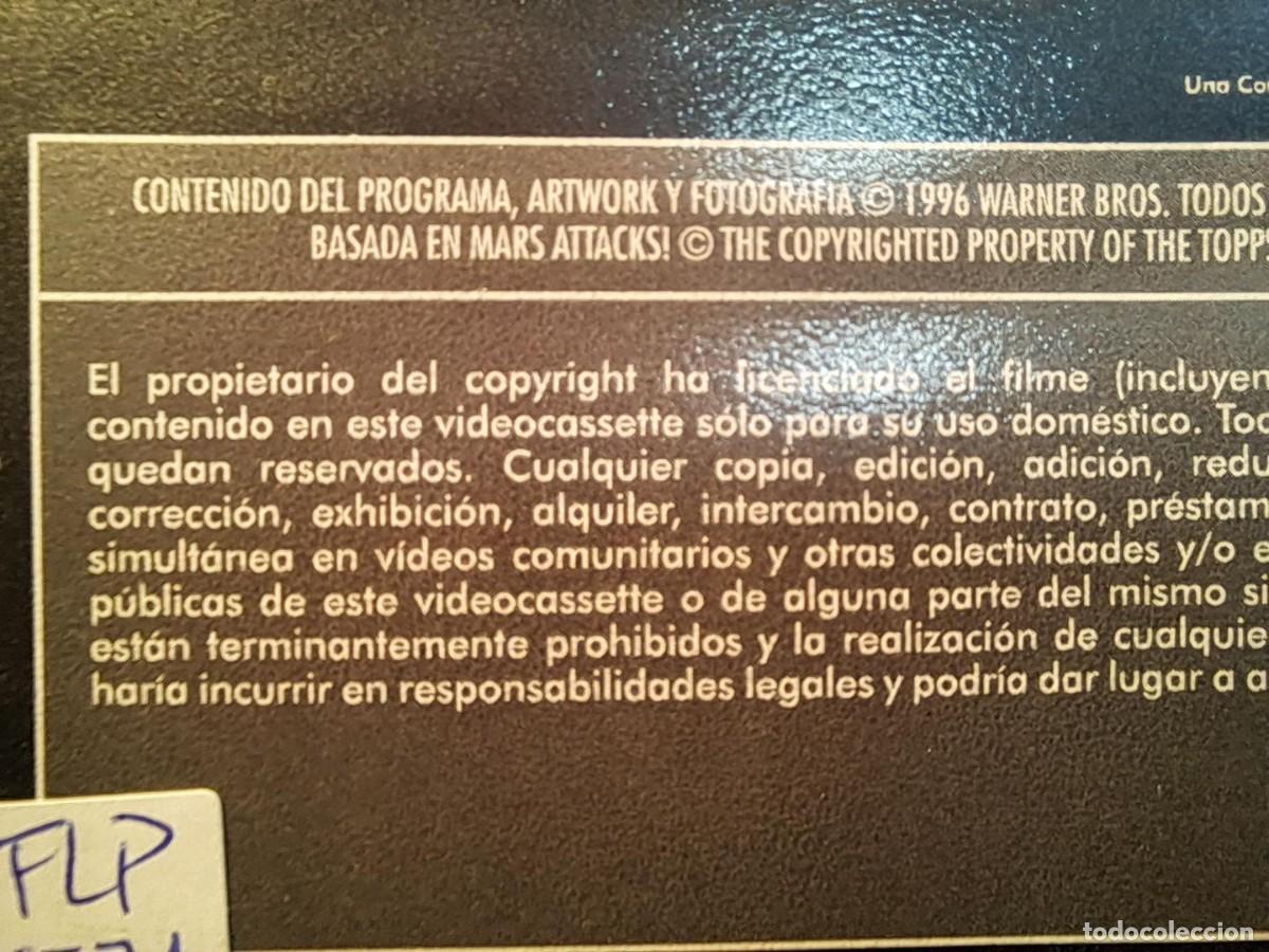 Cine: PELICULA - VHS &ndash; MARS ATTACKS (Mars Attacks!,1996),Tim Burton - Foto 22