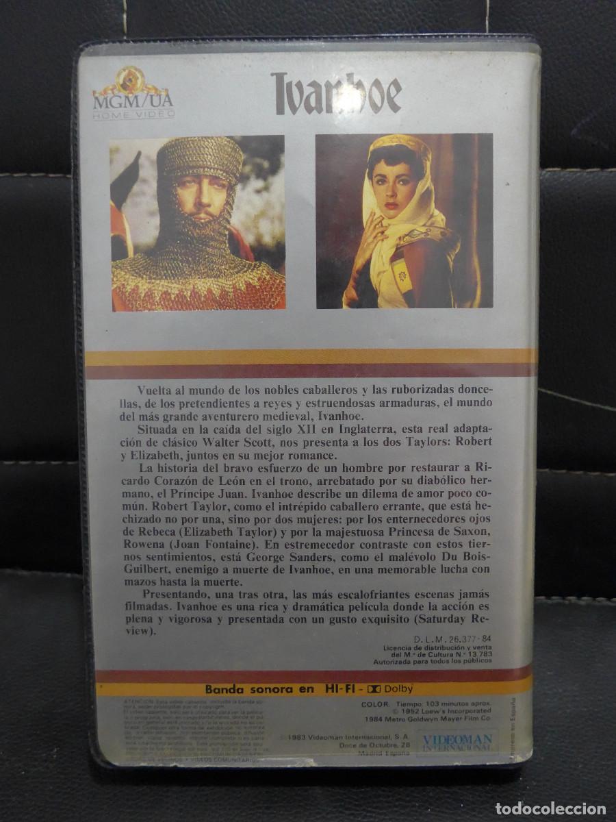 Cine: PELICULA VHS - IVANHOE - Foto 2