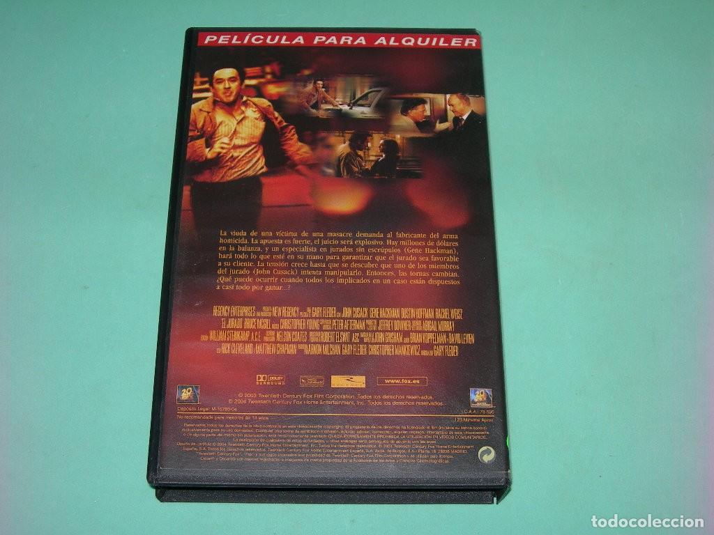 Cine: PEL&Iacute;CULA VHS EL JURADO - JOHN CUSACK - GENE HACKMAN - - Foto 2