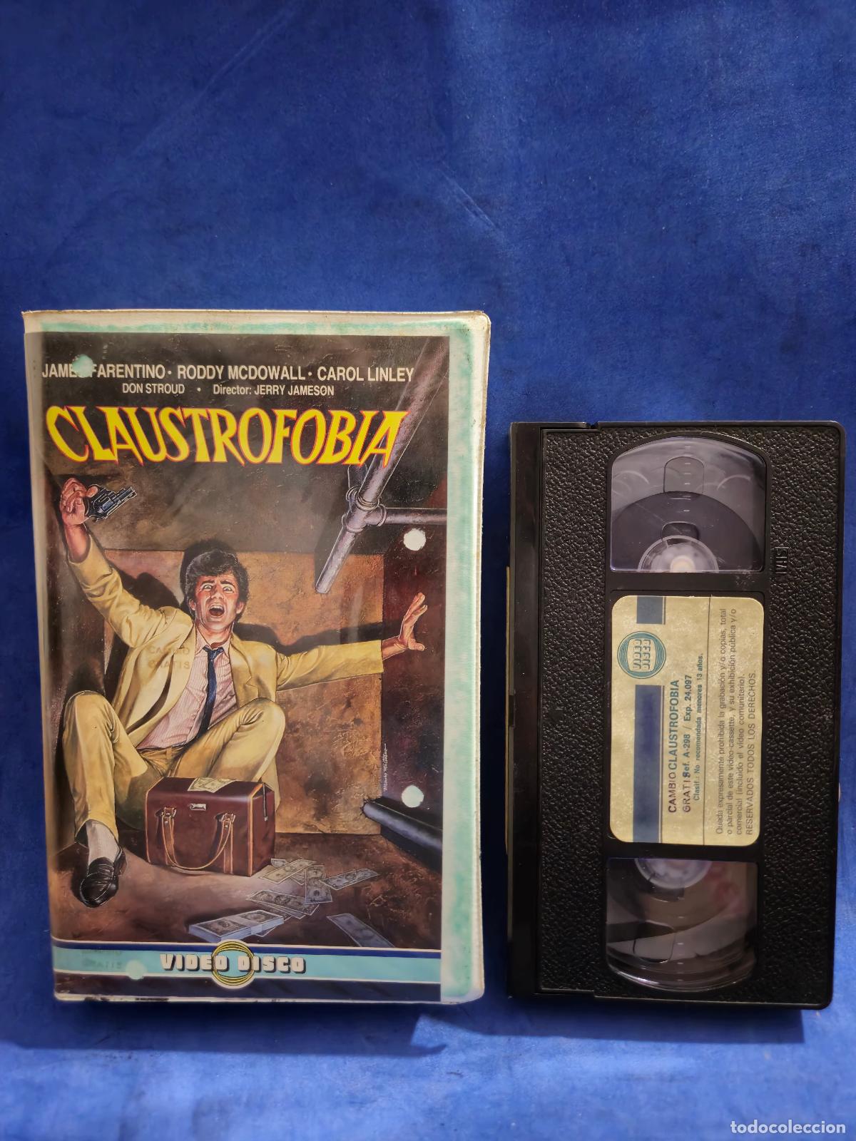 Cine: CLAUSTROFOBIA VHS (E1A) EDICION VIDEOCLUB - Foto 1