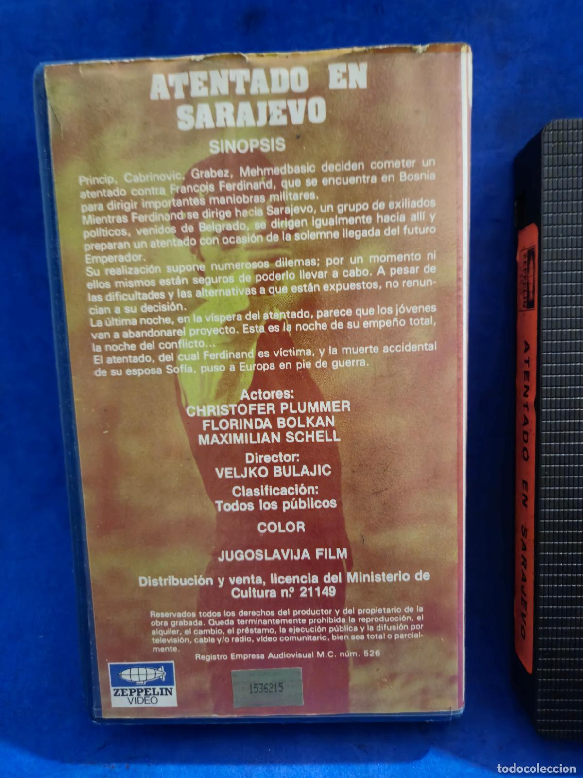 Cine: ATENTADO EN SARAJEVO VHS (E1A) - Foto 2
