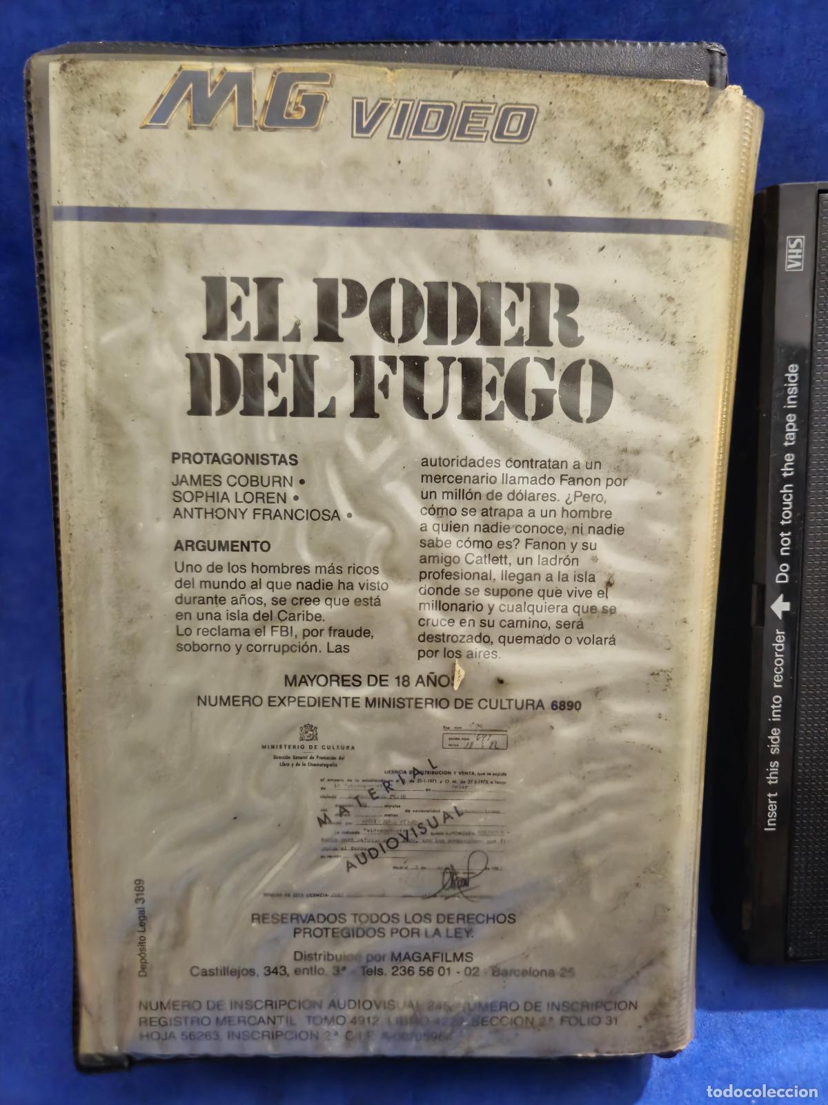 Cine: EL PODER DEL FUEGO VHS (E1A) - Foto 2