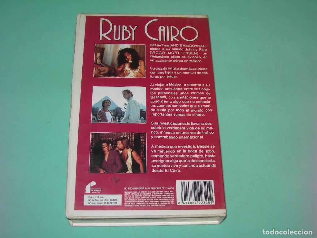 Cine: PEL&Iacute;CULA VHS RUBY CAIRO - ANDIE MACDOWELL - LIAM NEESON - - Foto 2
