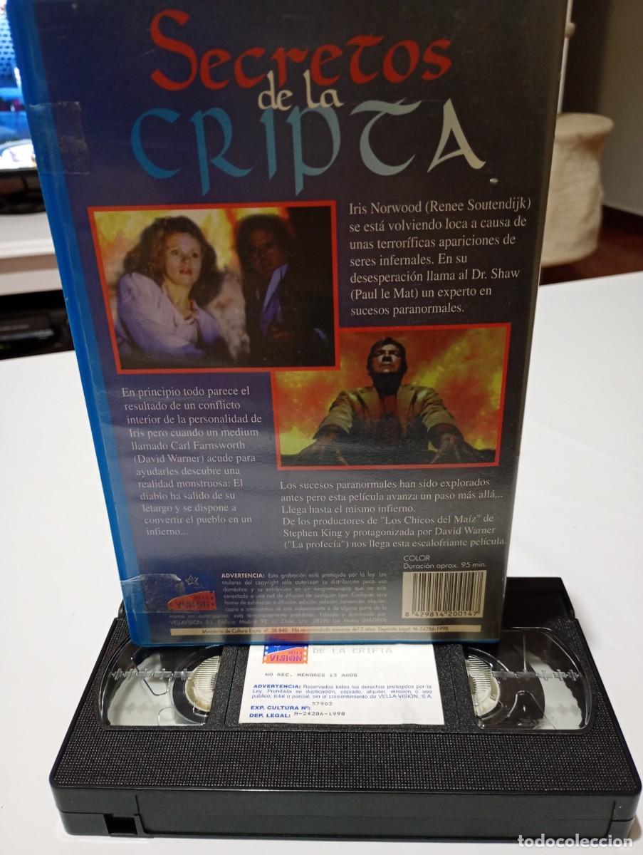 Cine: SECRETOS DE LA CRIPTA. VHS ORIGINAL. ESCAS&Iacute;SIMA.. - Foto 2