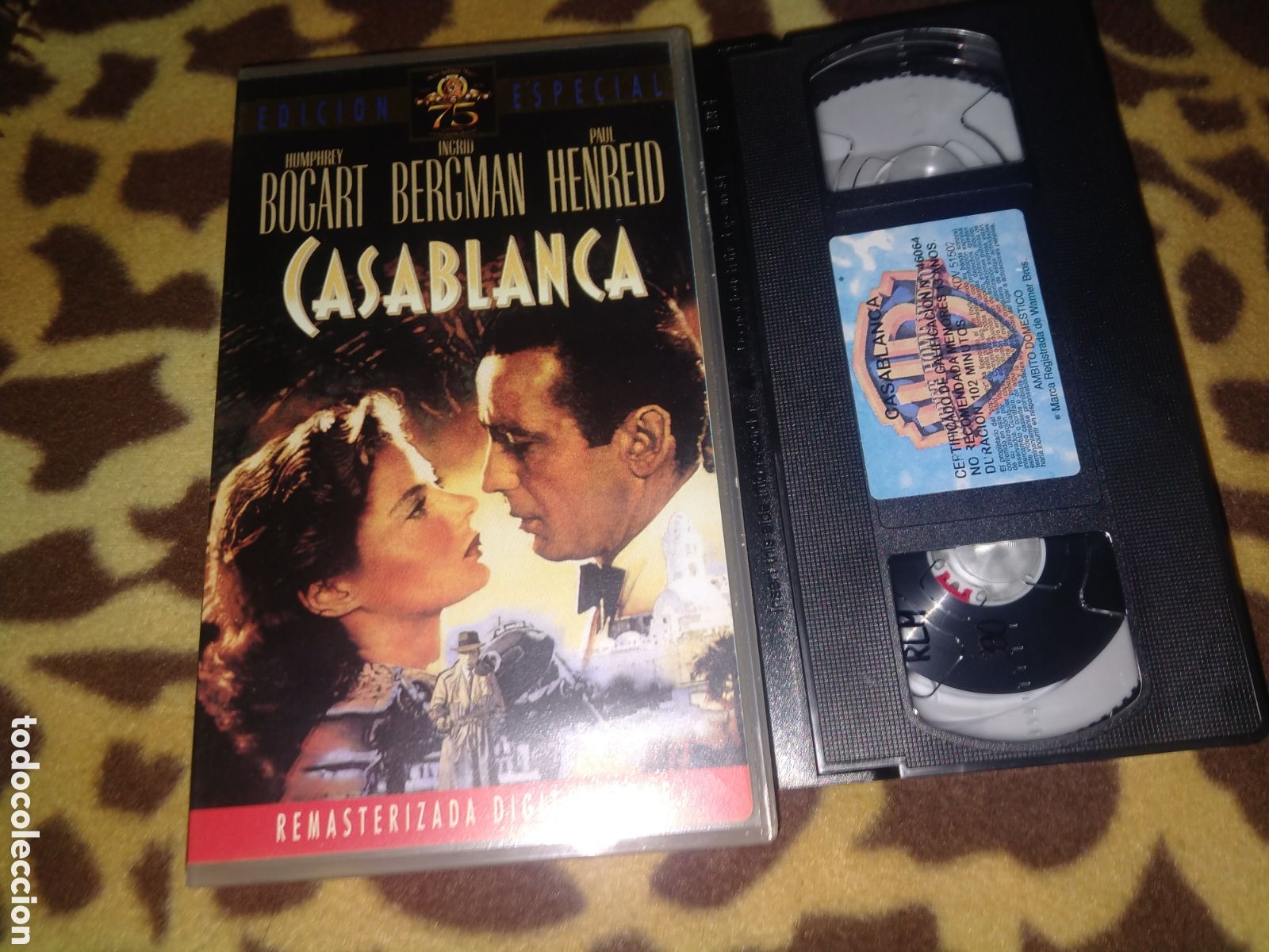 Cine: VHS- Casablanca- Edici&oacute;n especial 75 aniversario