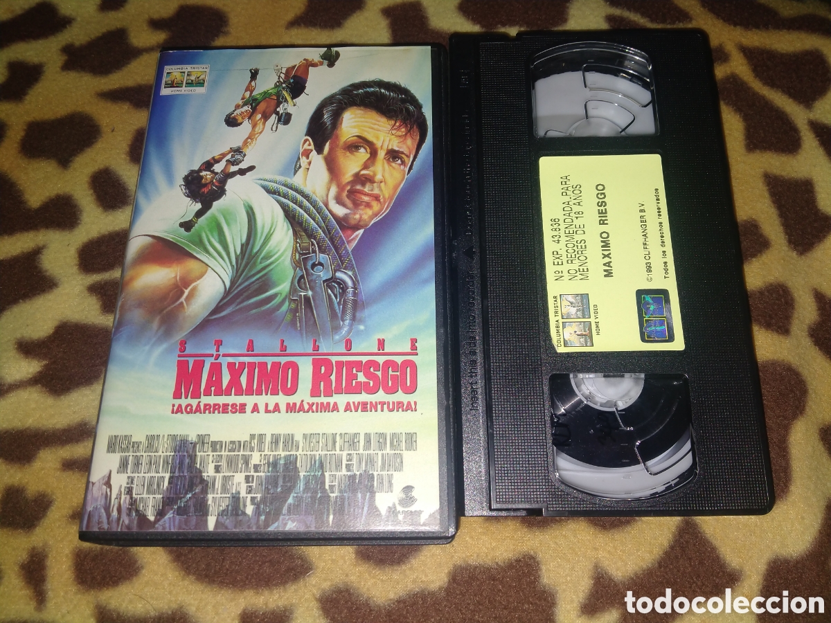 Cine: VHS- M&aacute;ximo riesgo- Sylvester Stallone - Foto 1