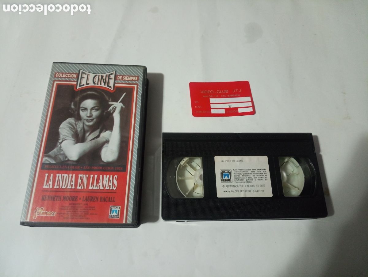 Cine: VHS la india en llamas - Foto 1