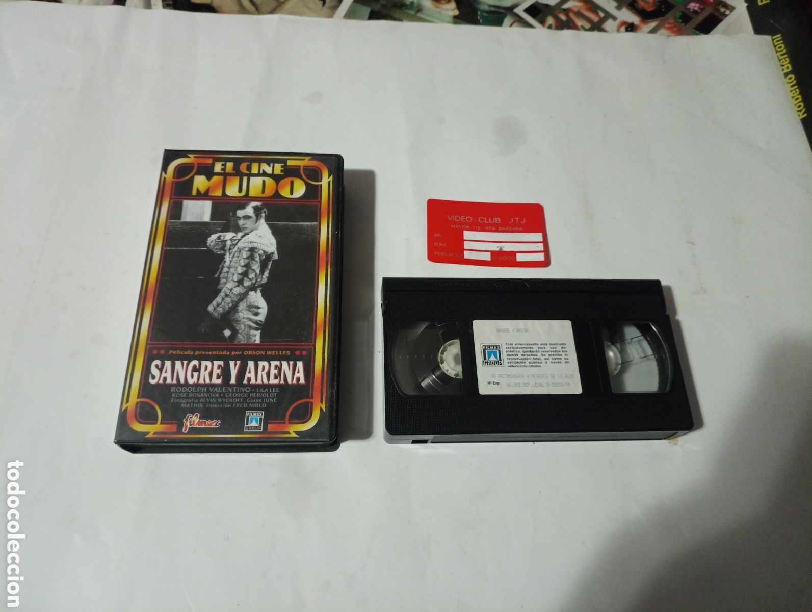Cine: VHS sangre y arena Rodolfo Valentino