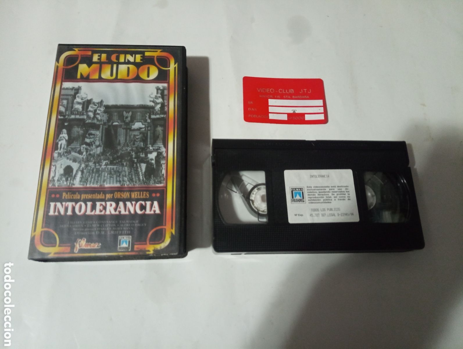 Cine: VHS intolerancia cine mudo