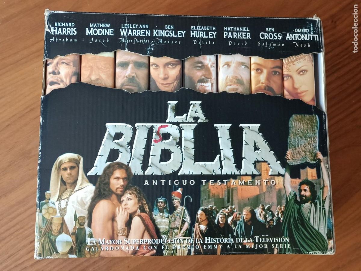 Cine: PEL&Iacute;CULA VHS. LA BIBLIA. LA ORIGINAL 1&ordf; VERSI&Oacute;N. OBRA COMPLETA 8 CINTAS NUEVAS. 21 HORAS DURACI&Oacute;N.
