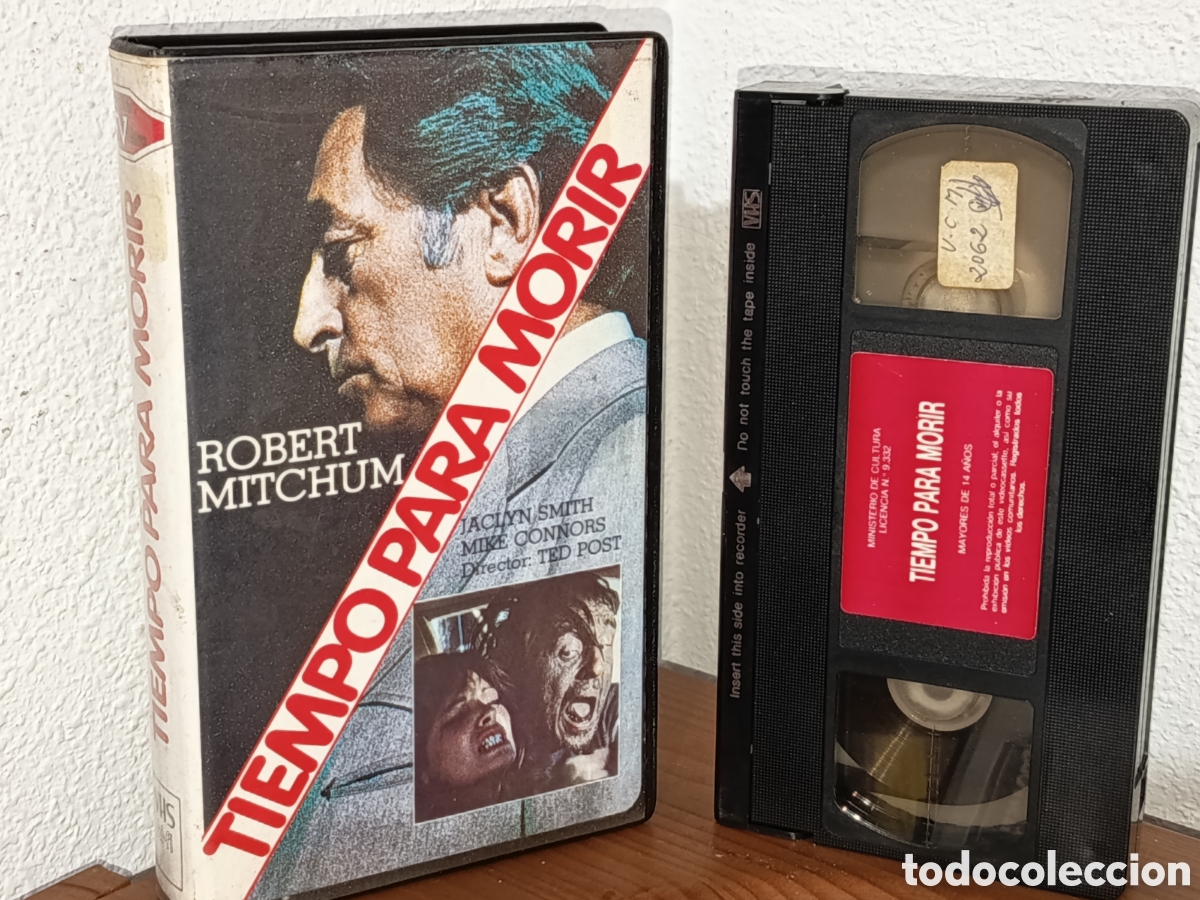 Cine: Tiempo para morir con Robert mitchum. Pel&iacute;cula VHS