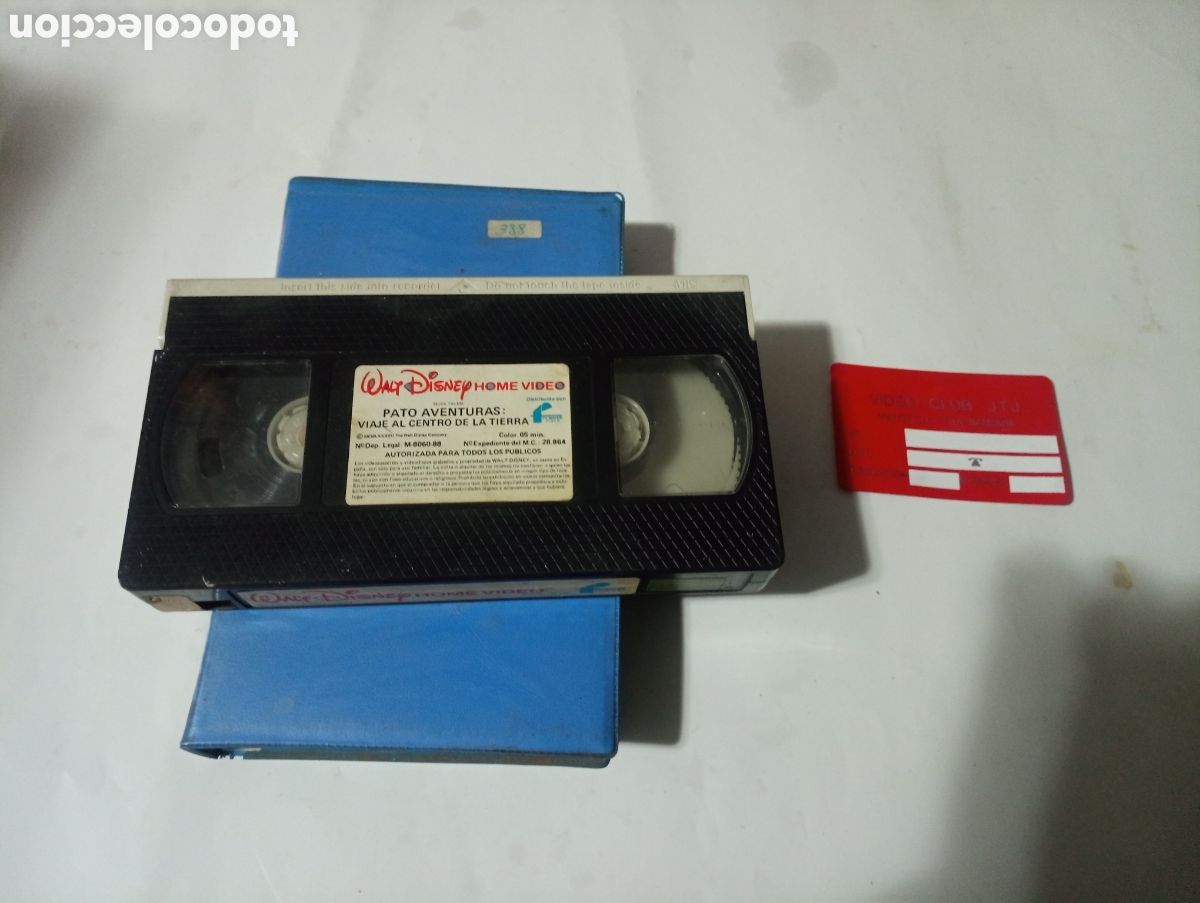 Cine: VHS pato aventuras viaje al centro de la tierra sin car&aacute;tula