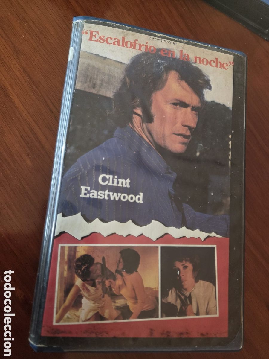 Cine: VHS EXCLUSIVA VIDEOCLUB 1a Edici&oacute;n ESCALOFRIO EN LA NOCHE Clint Eastwood