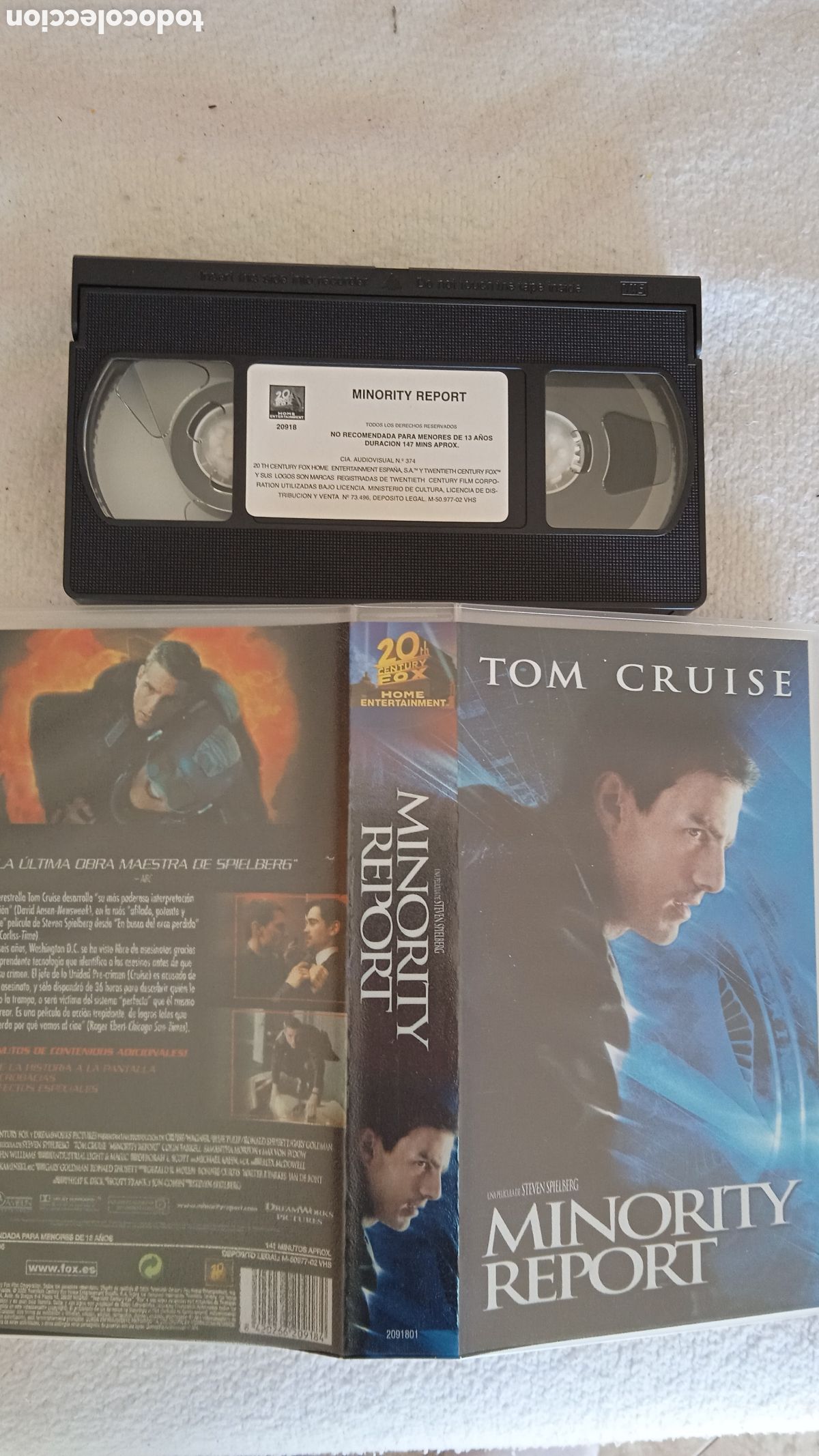 Cine: VHS Tom Cruise Minority Report