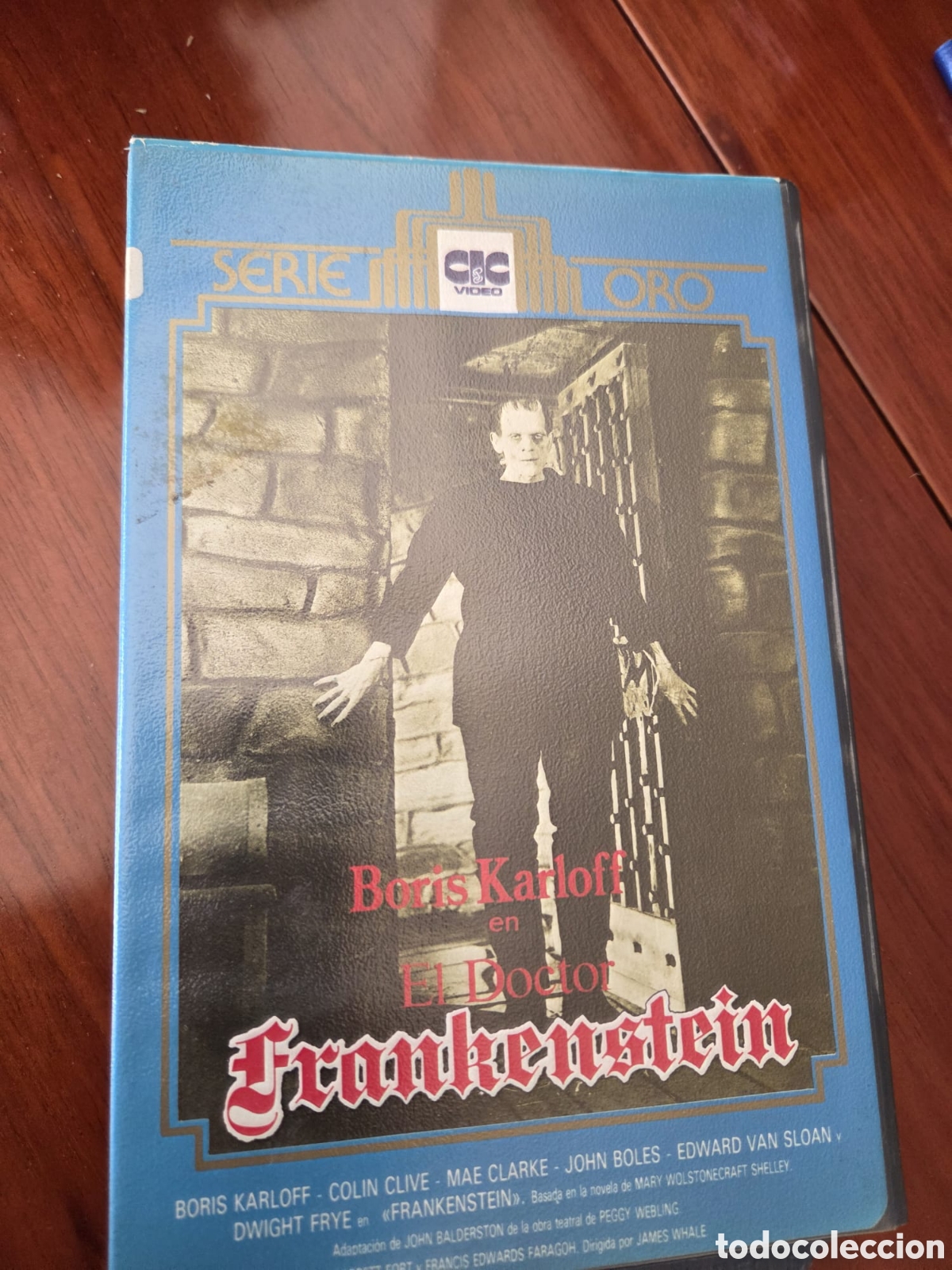 Cine: VHS EL DOCTOR FRANKENSTEIN. ( Boris Karloff) blanco y negro 1931 1a Edici&oacute;n de Videoclub
