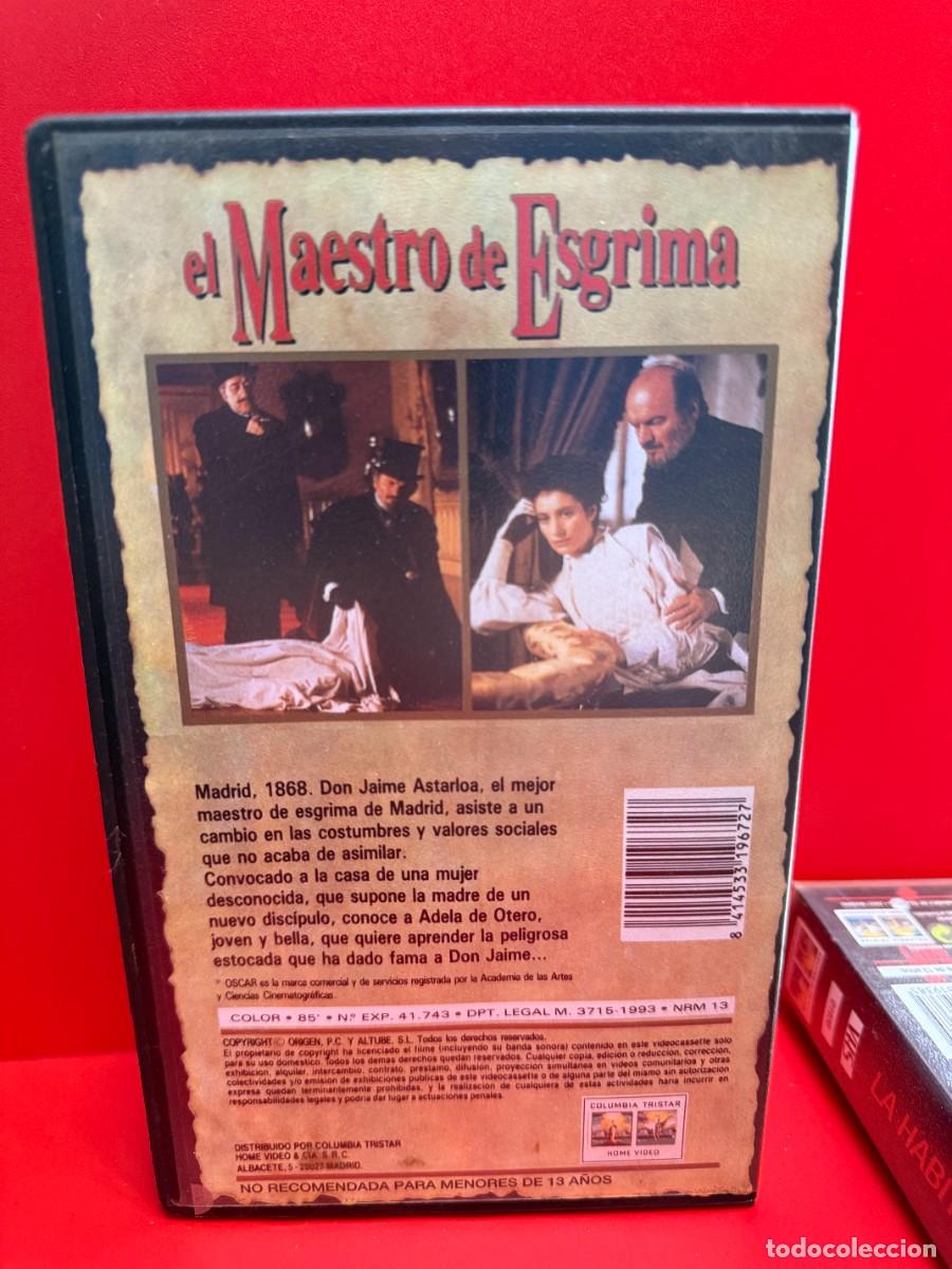 Cine: El Maestro de Esgrima (VHS) - Foto 2