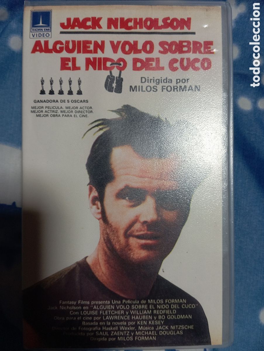 Cine: VHS Jack Nicholson Alguien Volo sobre el Nido del Cuco