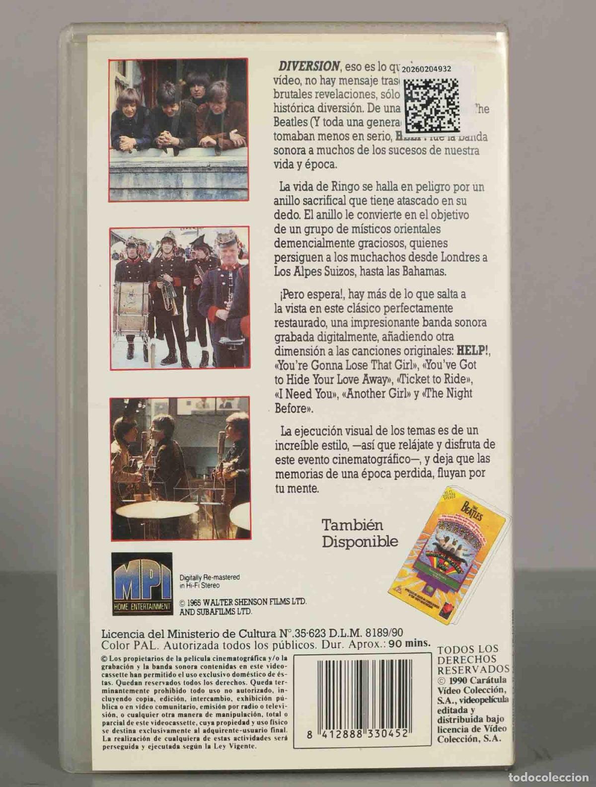 Cine: VHS. THE BEATLES HELP - Foto 2