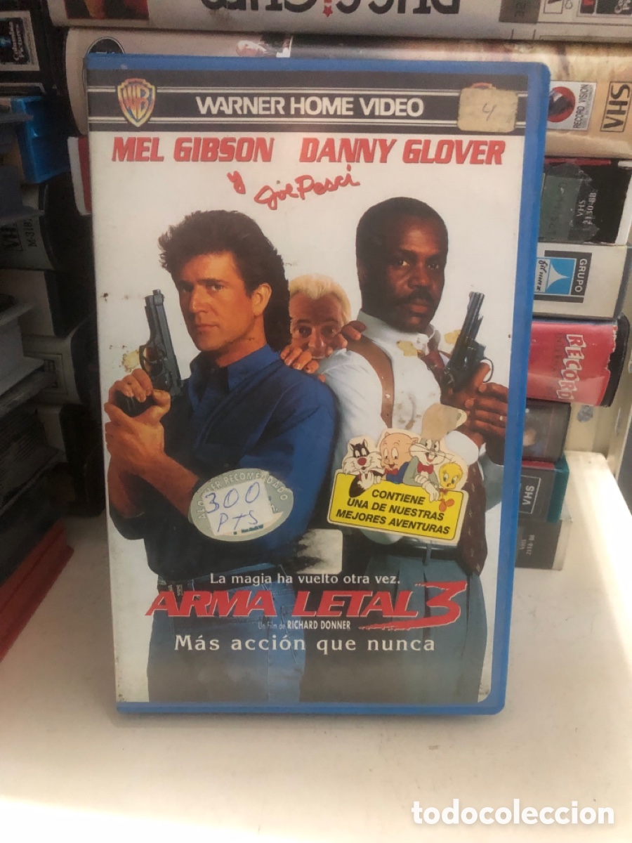 Cine: VHS V&Iacute;DEO CLUB ARMA LETAL 3