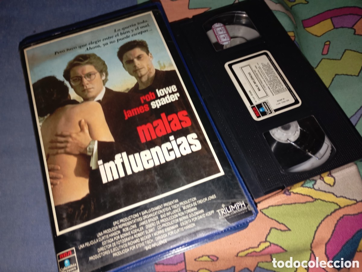 Kino: Malas influencias- vhs- 1 edicion- rob lowe- james spader