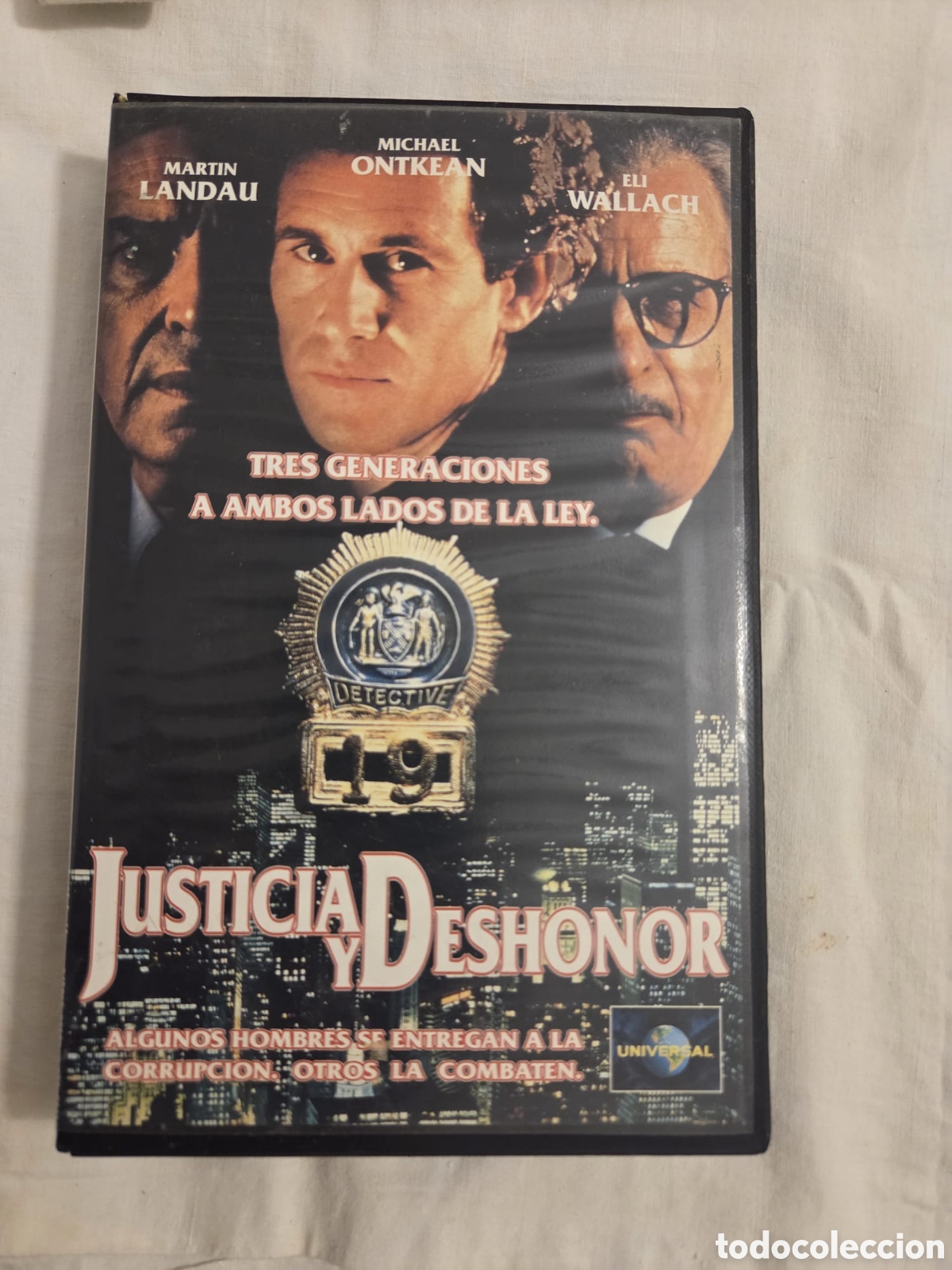 Cine: VHS JUSTICIA Y DESHONOR 1a Edici&oacute;n de Videoclub