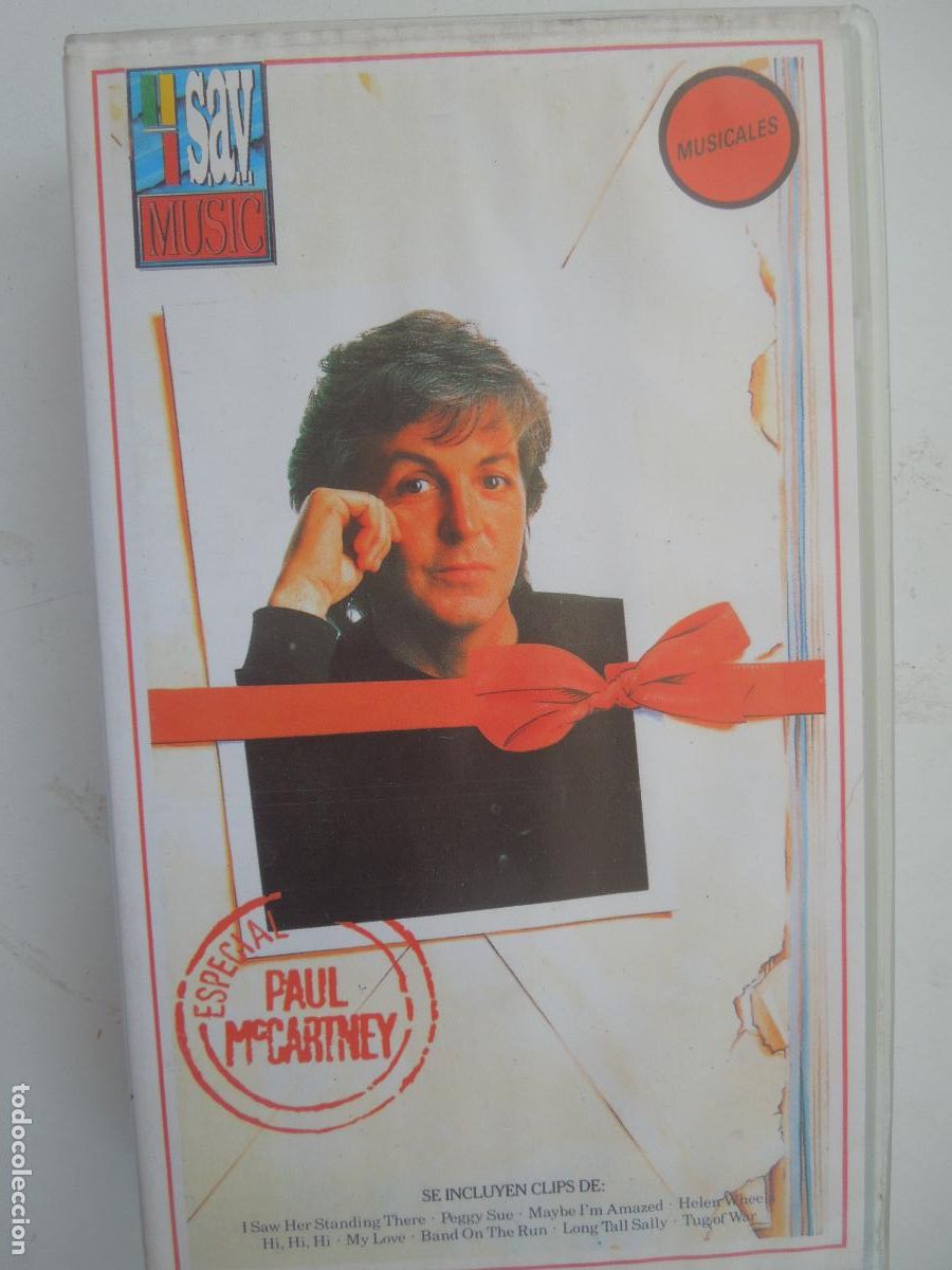 Cine: PAUL McCARTNEY , ESPECIAL CINTA VHS -MUSICALES