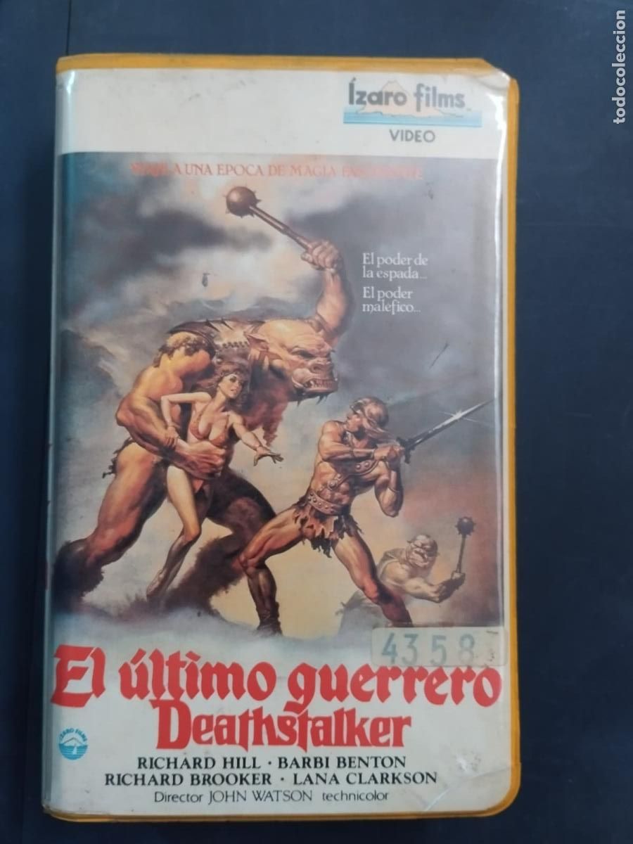 Cine: VHS DEATHSTALKER 'EL &Uacute;LTIMO GUERRERO' - Richard Hill - Barbi Benton - Izaro Cannon