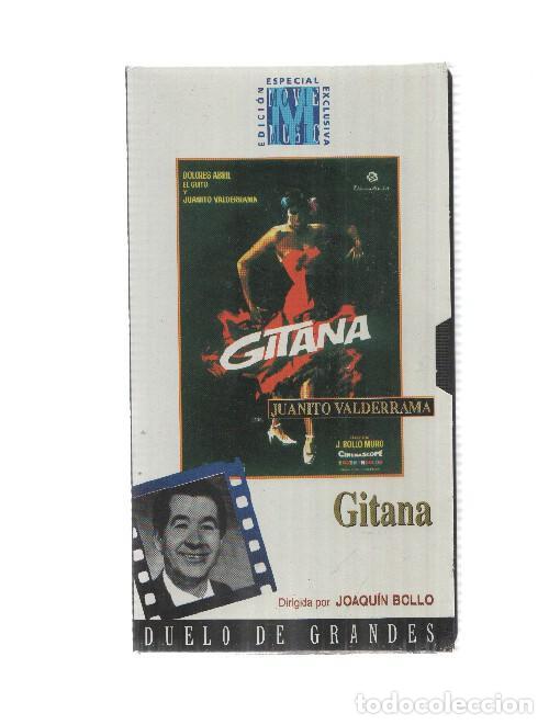 Cinema: VHS pelicula: Gitana - Duelo de Grandes. Juanito Valderrama, Dolores Abril. Dirigida por J. Bollo