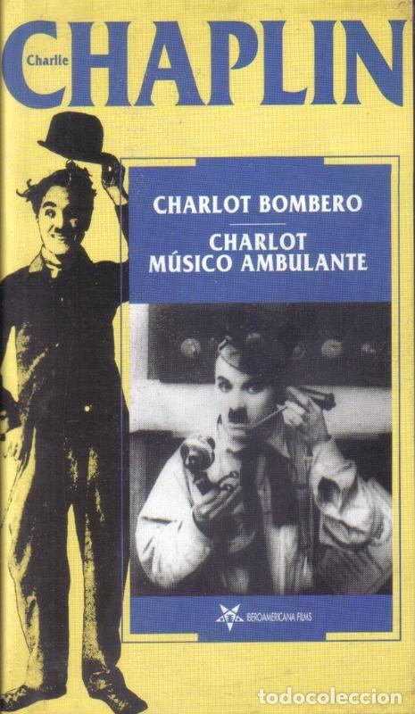 Cine: Pelicula VHS: Chaplin: Charlot bombero / Charlot musico ambulante - Varios