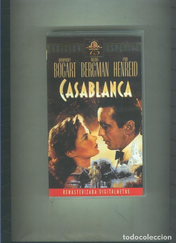 Cine: Video VHS: Casablanca (Humphrey Bogart-Ingrid Bergman= - Varios