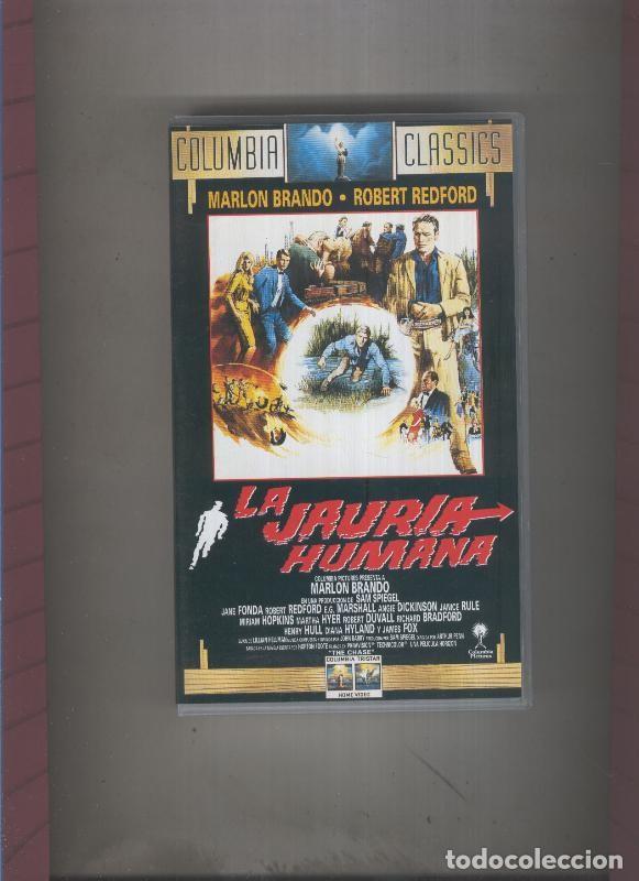 Cine: Video VHS: La jauria humana con Marlon Brando y Robert Redford - Varios