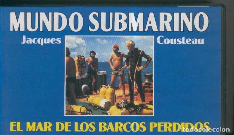 Cinema: Video VHS: Jacques Cousteau: Mundo Submarino numero 14: El mar de los barcos perdidos - Varios
