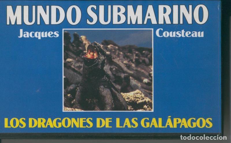 Cine: Video VHS: Jacques Cousteau: Mundo Submarino numero 15: Los dragones de las galapagos - Varios