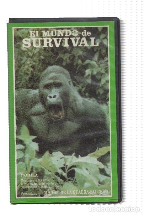 Cinema: Documental VHS: El Mundo Survival - GORILA - Presentado por Miguel de la Quadra Salcedo - LAX Video