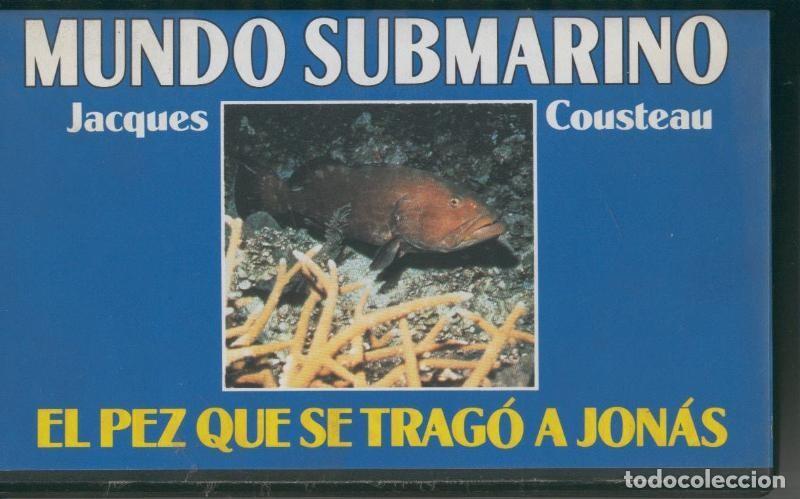 Cine: Video VHS: Jacques Cousteau: Mundo Submarino numero 35: El pez que se trago a Jonas - Varios
