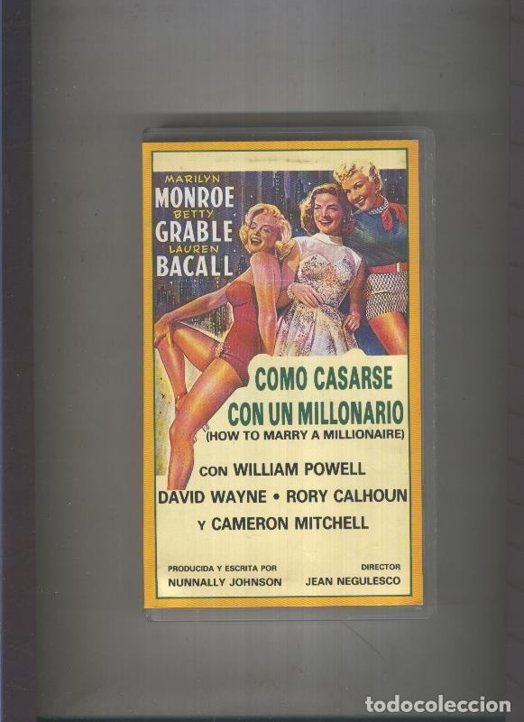 Cine: Video VHS: Como casarse con un millonario (Marilyn Monroe-Lauren Bacall) - Varios