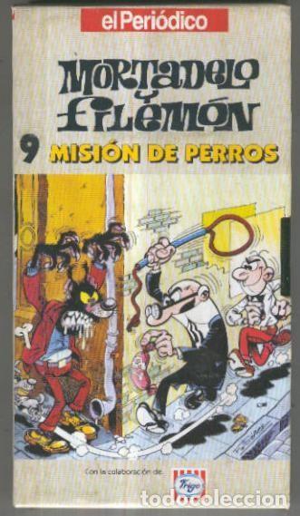 Kino: VHS Animacion: MORTADELO Y FILEMON No.09 - Mision de Perros (El Periodico) - Francisco Iba&ntilde;ez