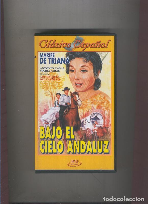 Cine: Video VHS: Clasico Espa&ntilde;ol: Bajo el cielo andaluz (Marife de Triana-antonio Casas) - Varios
