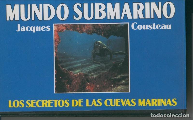 Cine: Video VHS: Jacques Cousteau: Mundo Submarino numero 16: Los secretos de las cuevas marinas - Varios