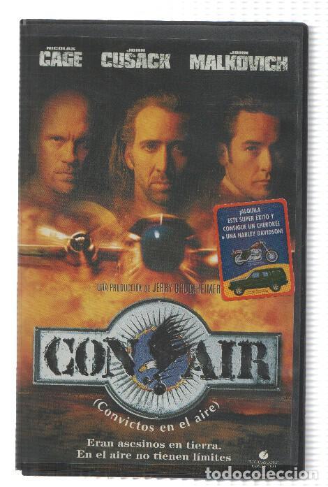 Cin&eacute;ma: VHS-Cine: CON AIR - Nicolas Cage, John Malkovich (Touchstone 1997) - Simon West
