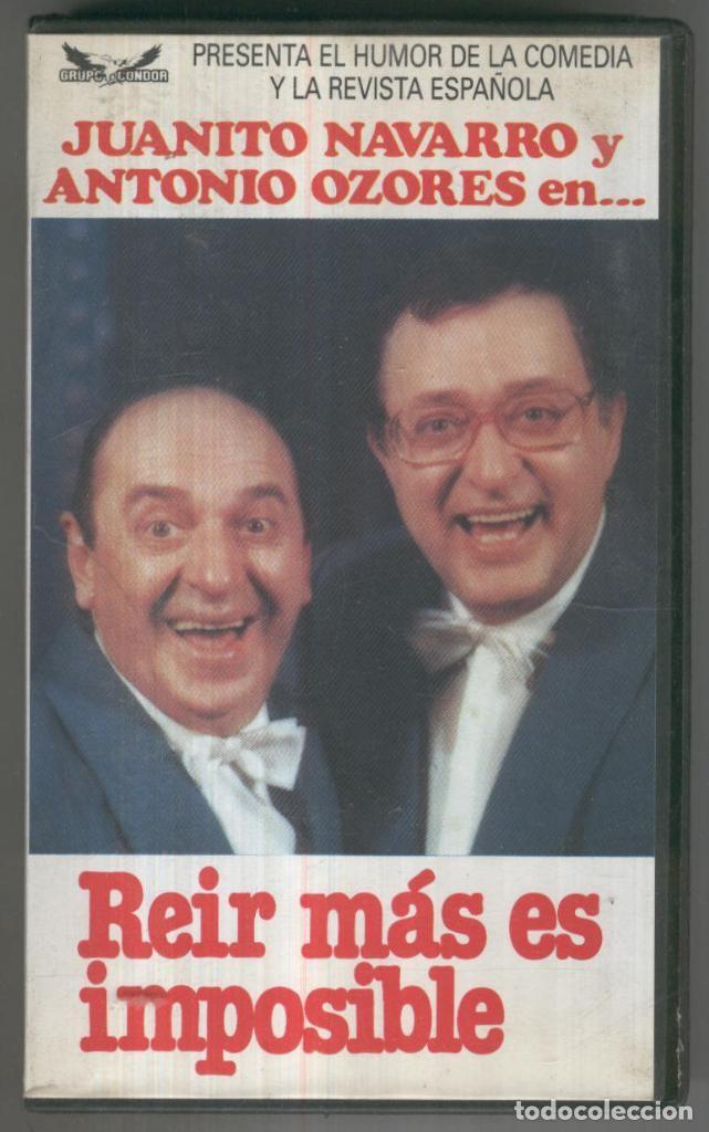 Cine: VHS CINE: REIR MAS ES IMPOSIBLE - Juanito Navarro y Antonio Ozores - Luis Colombo