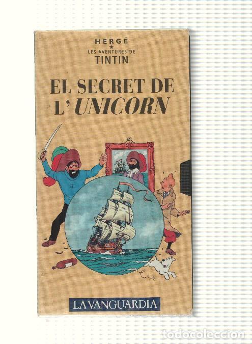 Cine: Tintin: VHS La Vanguardia: num 12 - Les Aventures de Tintin. El secret de lunicorn. Herge