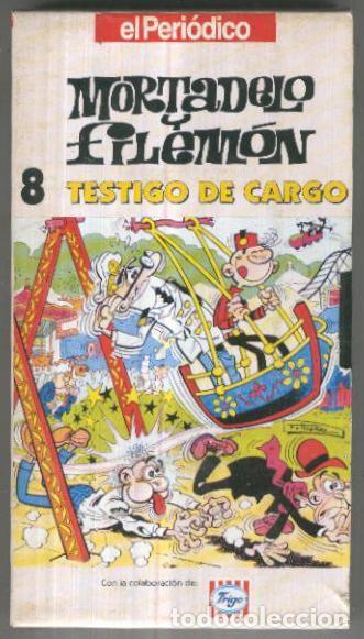 Cinema: VHS Animacion: MORTADELO Y FILEMON No.08 - Testigo de Cargo (El Periodico) - Francisco Iba&ntilde;ez
