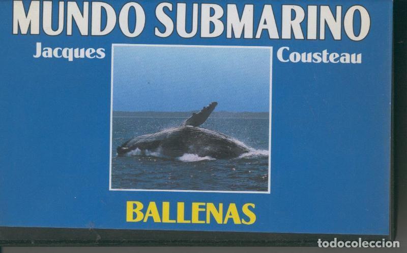 Cine: Video VHS: Jacques Cousteau: Mundo Submarino numero 04: Ballenas - Varios