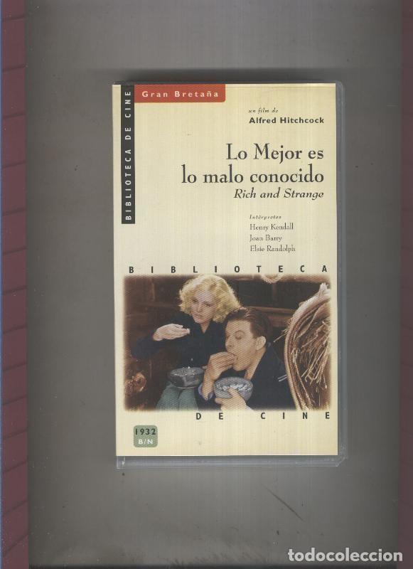Cine: Video VHS: Lo mejor es lo malo conocido de Alfred Hitchcock - Varios